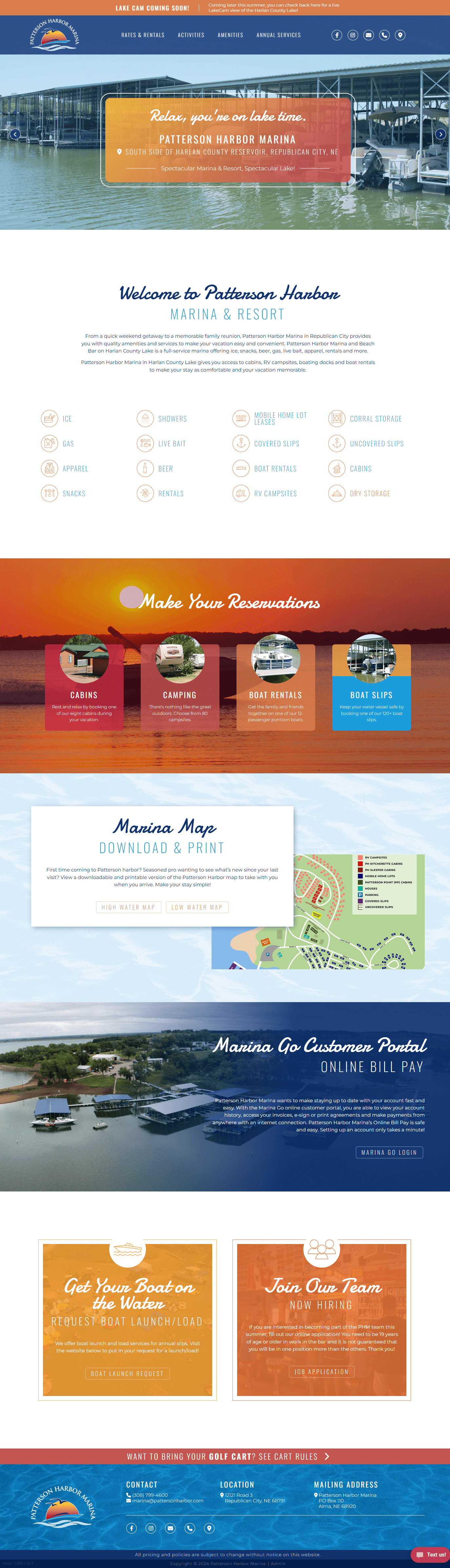 Patterson Harbor Marina home page